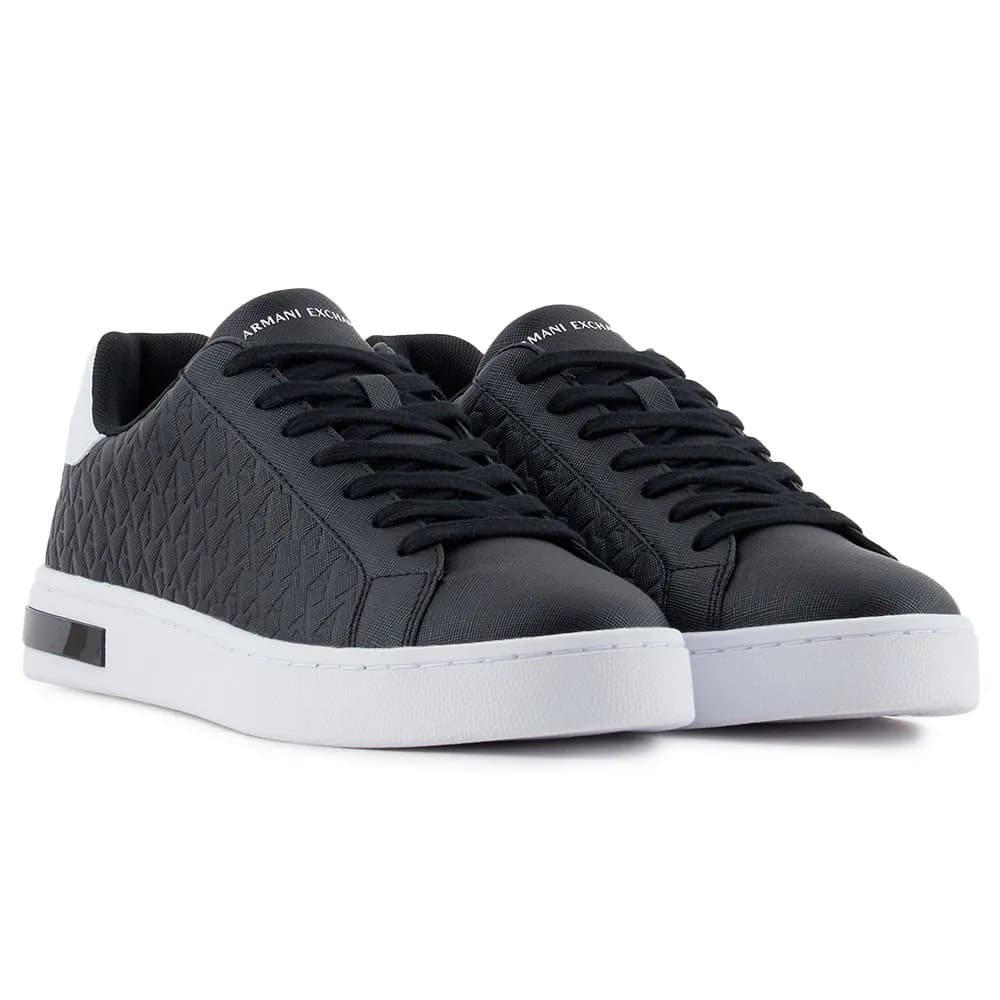 Armani Exchange — Zapatillas Milano Monochrome Suede Runner